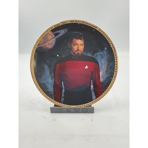 Hamilton Commander Riker Collector's Plate‎ - Star Trek TNG